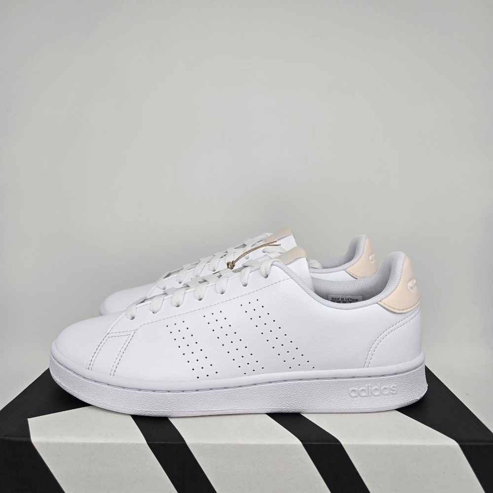 New Adidas Advantage 'White Wonder Quartz' ID9652 Women's Shoes Size 7